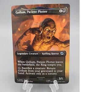 MTG Gollum, Patient Plotter Borderless Foil The Lord of the Rings 450 LOTR
